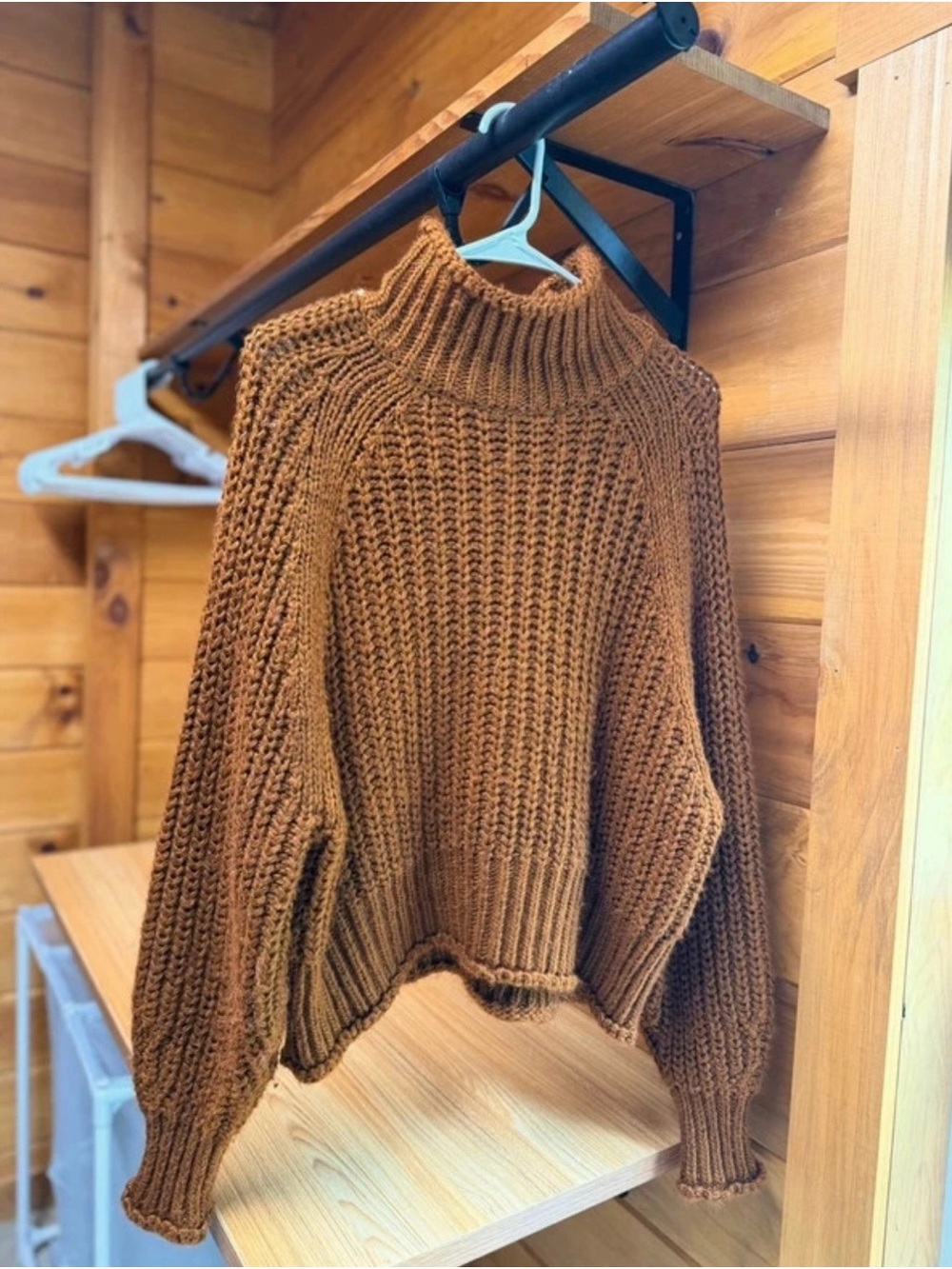 Chunky Knit Mock Neck Sweater